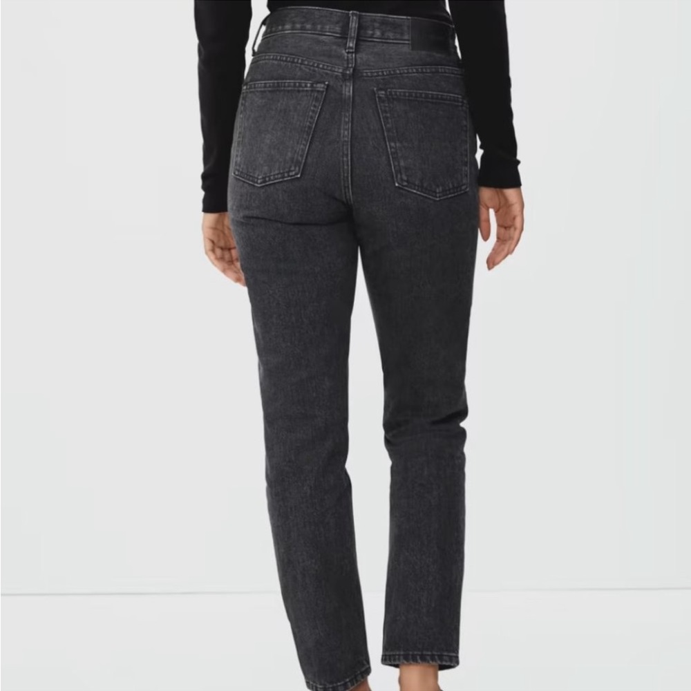 Everlane Black High-Rise Ankle Crop Jeans - Picture 2 of 13